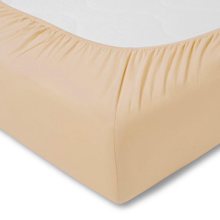 SPANNBETTTUCH Exquisit Single-Jersey  - Naturfarben, Basics, Textil (200/200cm) - Estella