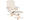 Relaxsessel - Set "SPM1.152" , Lederlook    - Birkefarben/Creme, MODERN, Holzwerkstoff/Textil (80/100/70cm) - MID.YOU