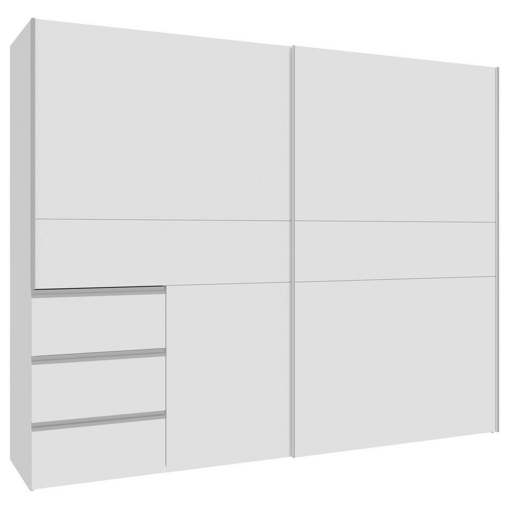 Carryhome SKŘÍŇ S POSOUVACÍMI DVEŘMI, bílá, 250/200/61 cm