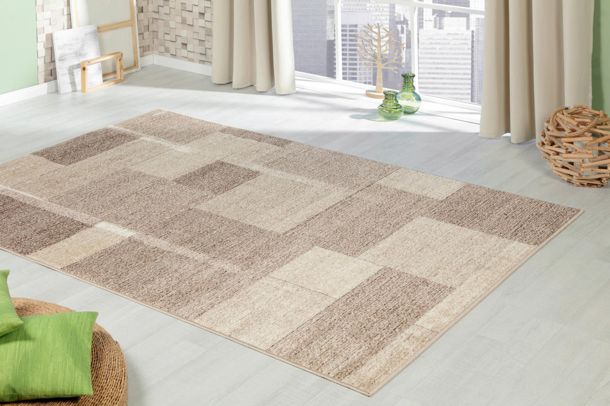 WEBTEPPICH  Wohnzimmer 140/200 cm Braun  - Braun, Design, Textil (140/200cm) - Novel