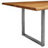 ESSTISCH in Holz, Metall 180/90/75 cm - Edelstahlfarben/Eichefarben, Natur, Holz/Metall (180/90/75cm) - Linea Natura ESSTISCH in Holz, Metall 180/90/75 cm - Edelstahlfarben/Eichefarben, Natur, Holz/Metall (180/90/75cm) - Linea Natura