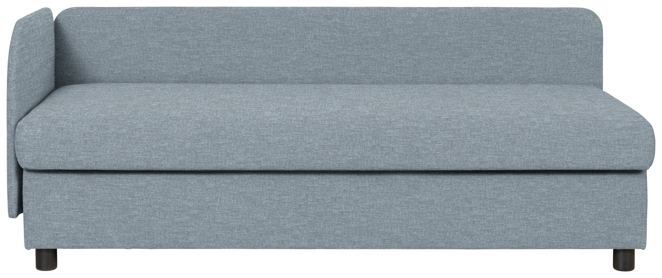 LIEGE in Blau  - Wengefarben/Blau, MODERN, Holz/Textil (206/80/94cm) - Joka