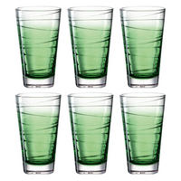 GLÄSERSET Vario 6-teilig  - Grün, KONVENTIONELL, Glas (280ml) - Leonardo