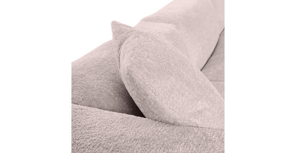 ECKSOFA  in Chenille Rosa  323/178 cm  - Schwarz/Rosa, MODERN, Kunststoff/Textil (323/178cm) - Carryhome