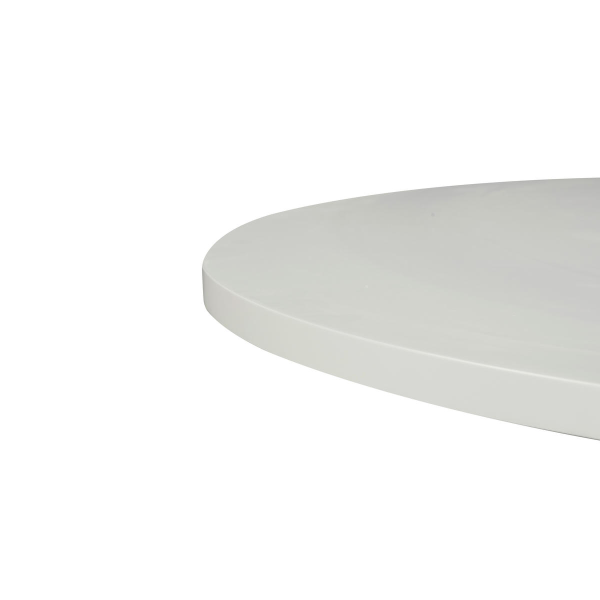 JEDILNA MIZA, bela  - bela/naravne barve, Moderno, kovina/leseni material (120/120/76cm) - MID.YOU