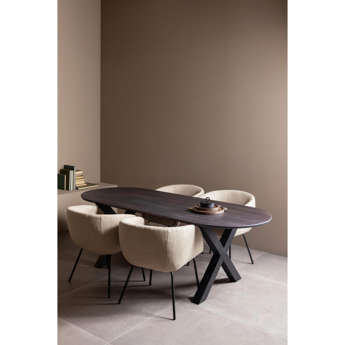 TISCHGESTELL   - Schwarz, MODERN, Metall (79/72/10cm) - Livetastic