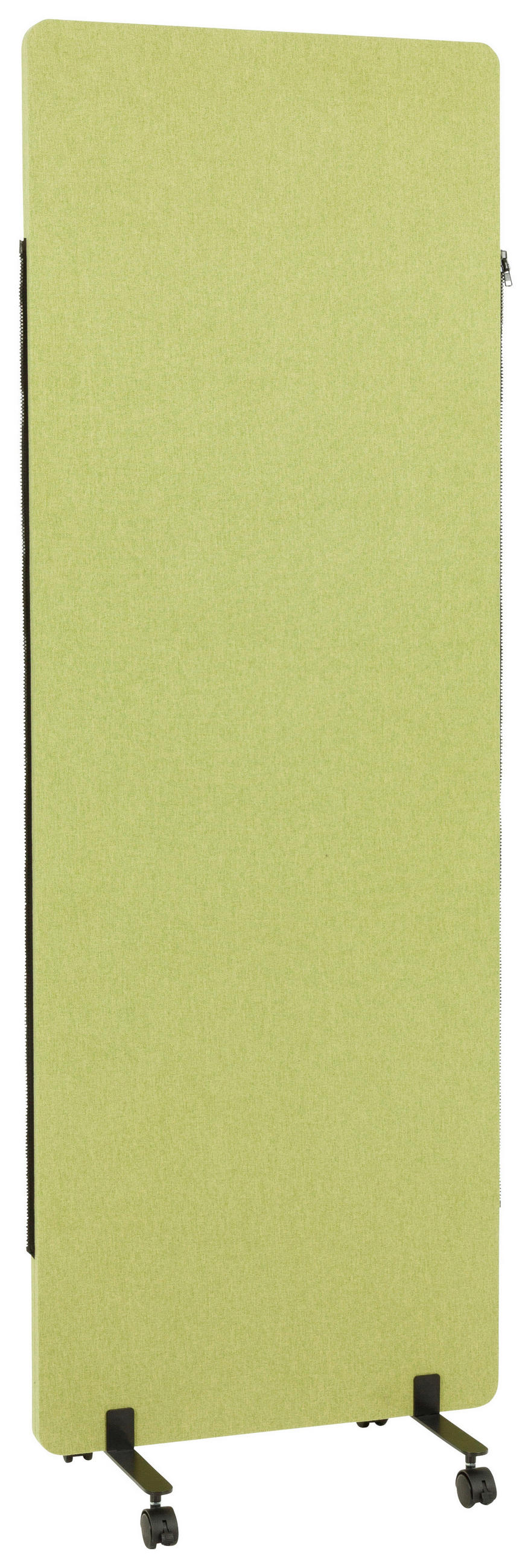 MELLANVÄGG  i metall, plast, textil  ljusgrön  - ljusgrön, Basics, metall/textil (60/177/3cm) - MID.YOU