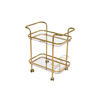 SERVIERWAGEN Messingfarben  - Messingfarben, Design, Glas/Kunststoff (44/69/75cm) - MID.YOU