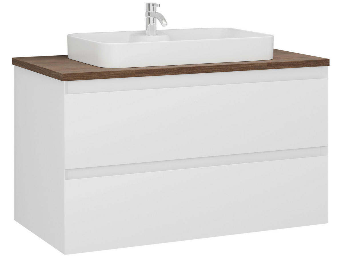 ELEMENT S UMIVAONIKOM  bijela  - bijela, Moderno, drvni materijal/keramika (90/60/48cm)