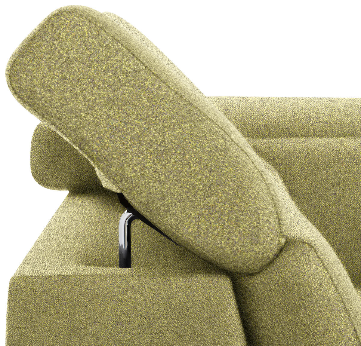 WOHNLANDSCHAFT in Webstoff Grün  - Silberfarben/Grün, Design, Textil/Metall (226/320/168cm) - Xora