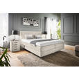 BOXSPRINGBETT 180/200 cm  in Creme  - Creme, KONVENTIONELL, Holz/Textil (180/200cm) - Dieter Knoll