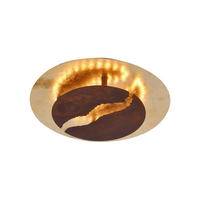 STROPNA LED-SVETILKA   26 W  3000 K 230 V  - zlate barve/opečnato rjava, Trendi, kovina (30/30/8cm)