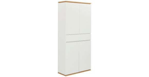 SCHUHSCHRANK 90/200/38 cm - Weiß/Eiche Artisan, Design, Holzwerkstoff (90/200/38cm) - Xora