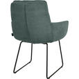ARMLEHNSTUHL  Stoffauswahl, Typenauswahl, Gestellauswahl Cord  - Schwarz/Grün, Design, Textil/Metall (63/90/69cm) - Johann Jakob