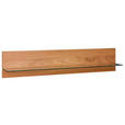 WANDBOARD Eiche furniert Eichefarben  - Eichefarben, Natur, Glas/Holz (163/31/24cm) - Carryhome