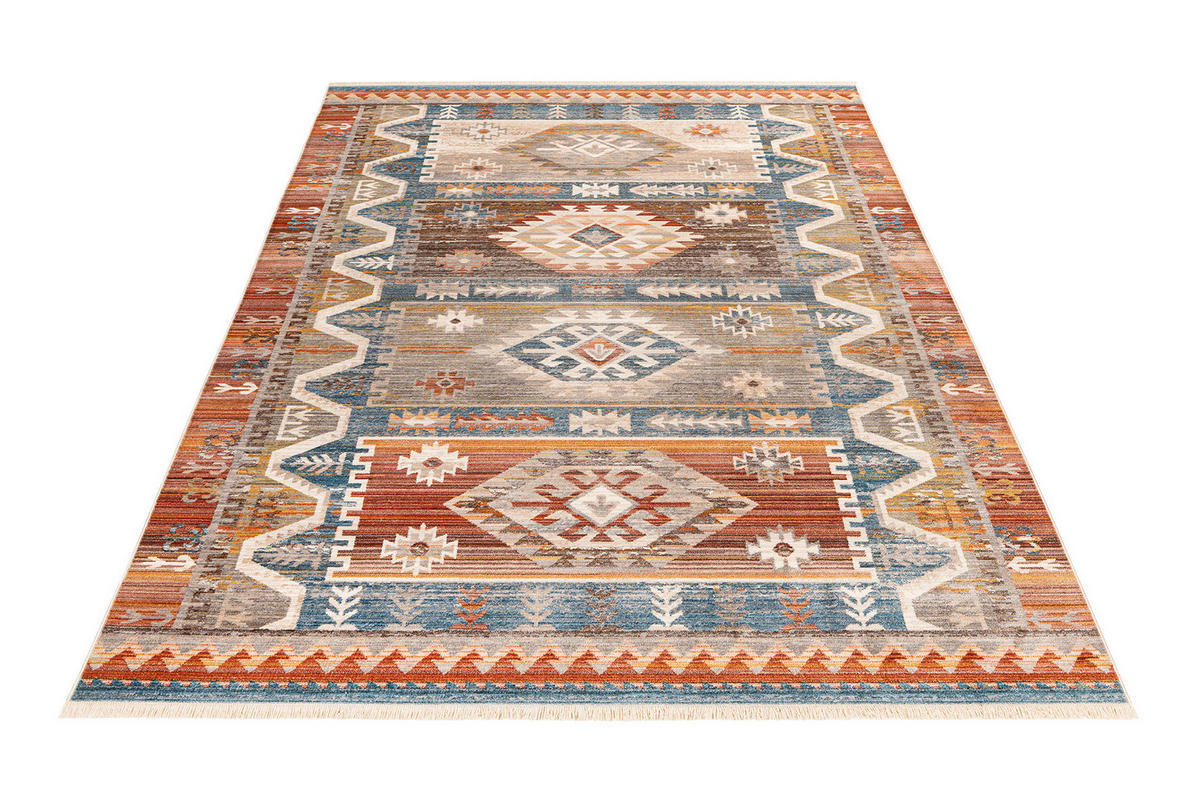 WEBTEPPICH 200/285 cm My Laos  - Blau/Beige, Design, Textil (200/285cm) - Novel
