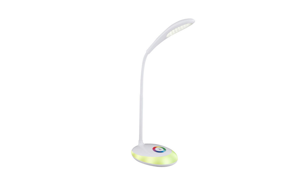 LED-TISCHLEUCHTE - Weiss, Design, Kunststoff (30/11/48cm) - Globo