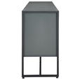 SIDEBOARD 180/75/41 cm  in Anthrazit, Schwarz  - Anthrazit/Schwarz, MODERN, Holzwerkstoff/Metall (180/75/41cm) - Novel