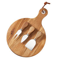OSTKNIVSET  - Design, metall/trä (22,5cm)