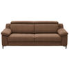 3-SITZER-SOFA in Chenille Braun  - Schwarz/Braun, Design, Textil/Metall (230/104/104cm) - Valdera