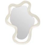 WANDSPIEGEL 50/63/3,8 cm  - Weiß Hochglanz, Design, Glas/Holzwerkstoff (50/63/3,8cm) - Novel