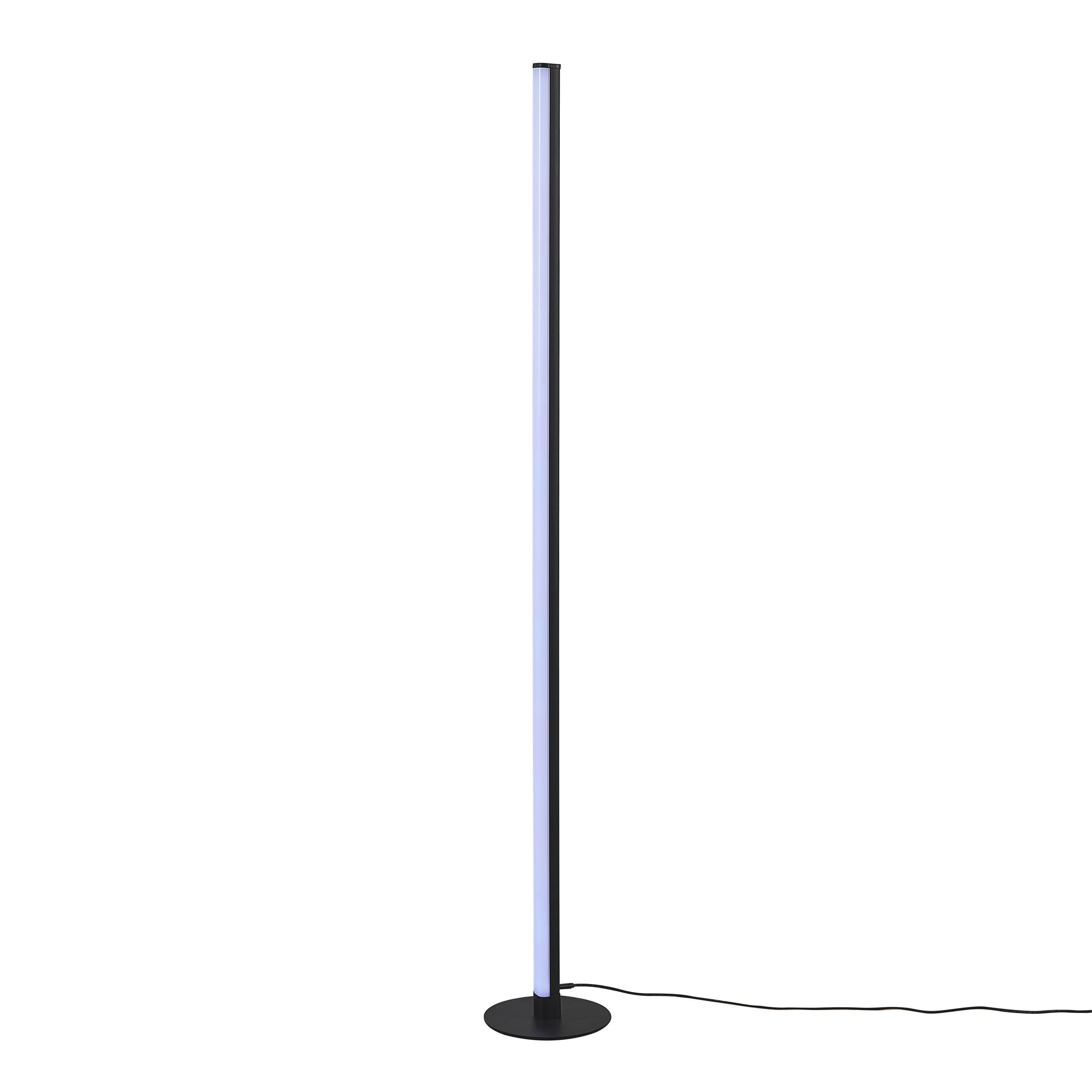 STOJACÍ LED SVÍTIDLO,  - černá, Basics, kov (3/115/3cm)