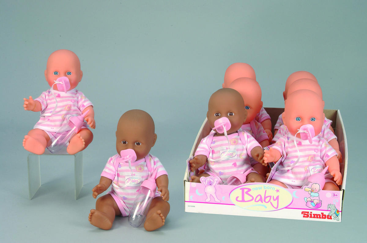LUTKA ZA BEBE   - višebojno, Basics, plastika (30cm) - Simba