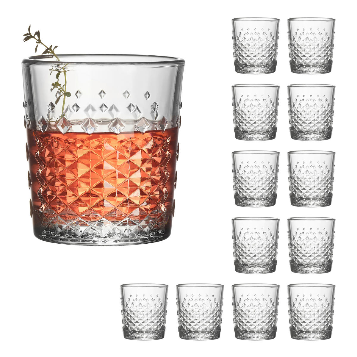 GLÄSERSET OCULAR  12-teilig  - Klar, Basics, Glas (8,5/9,5cm)