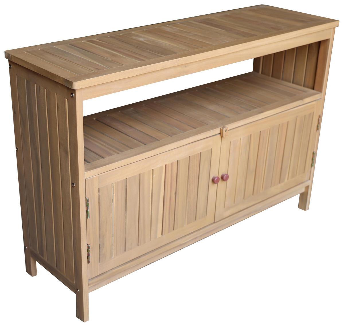 GARTENKOMMODE 110/75/35 cm  - Akaziefarben, MODERN, Holz/Kunststoff (110/75/35cm) - Ambia Garden