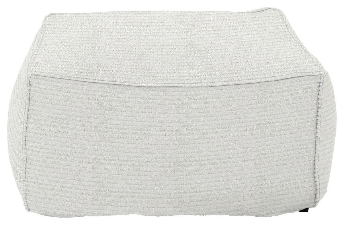 HOCKER in Textil Weiss  - Weiss, Design, Textil (86/38/86cm) - Lomoco