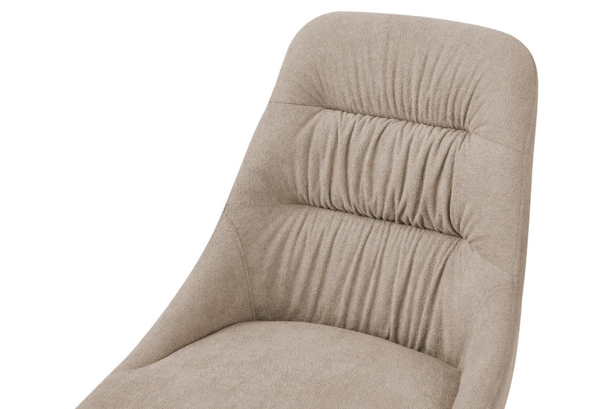 STOL, kovina, tekstil rjavosiva  - rjavosiva/črna, Design, kovina/tekstil (48/85/56cm) - Carryhome