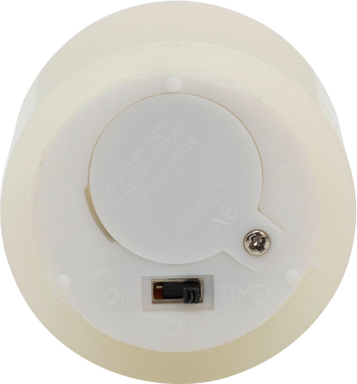 VÄRMELJUS MED LED  - cremefärgad, Lifestyle, plast/paraffin (4,5/2,5cm) - Ambia Home