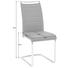 SCHWINGSTUHL Lederlook Chromfarben, Grau - Chromfarben/Creme, Design, Textil/Metall (43/99/56cm) - NOVEL
