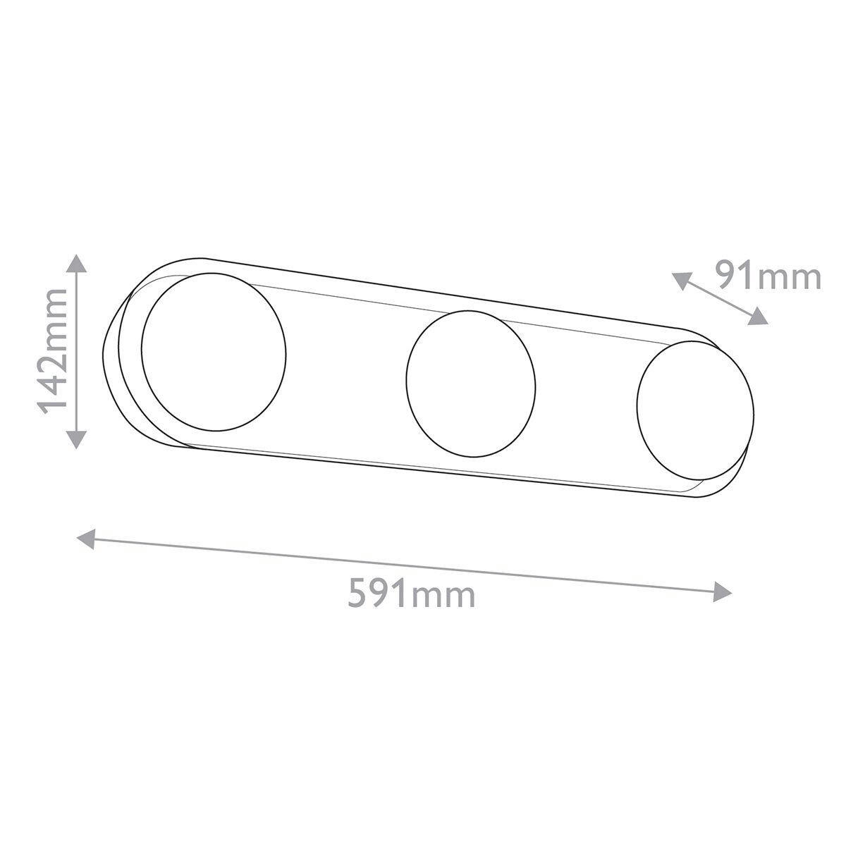 LED-WANDLEUCHTE 59,1/14,2/9,1 cm    - Braun, KONVENTIONELL, Glas/Stein (59,1/14,2/9,1cm) - Elstead Lighting