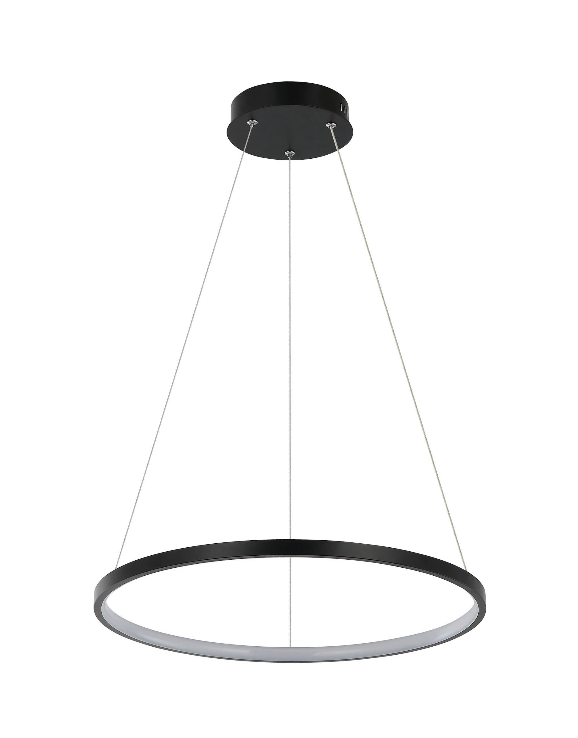 LED-HÄNGELEUCHTE Ring 40/120 cm   - Schwarz, Design, Metall (40/120cm)
