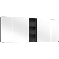 SPIEGELSCHRANK 185/70,3/17,3 cm  - Chromfarben/Schwarz, KONVENTIONELL, Glas/Holzwerkstoff (185/70,3/17,3cm) - Dieter Knoll