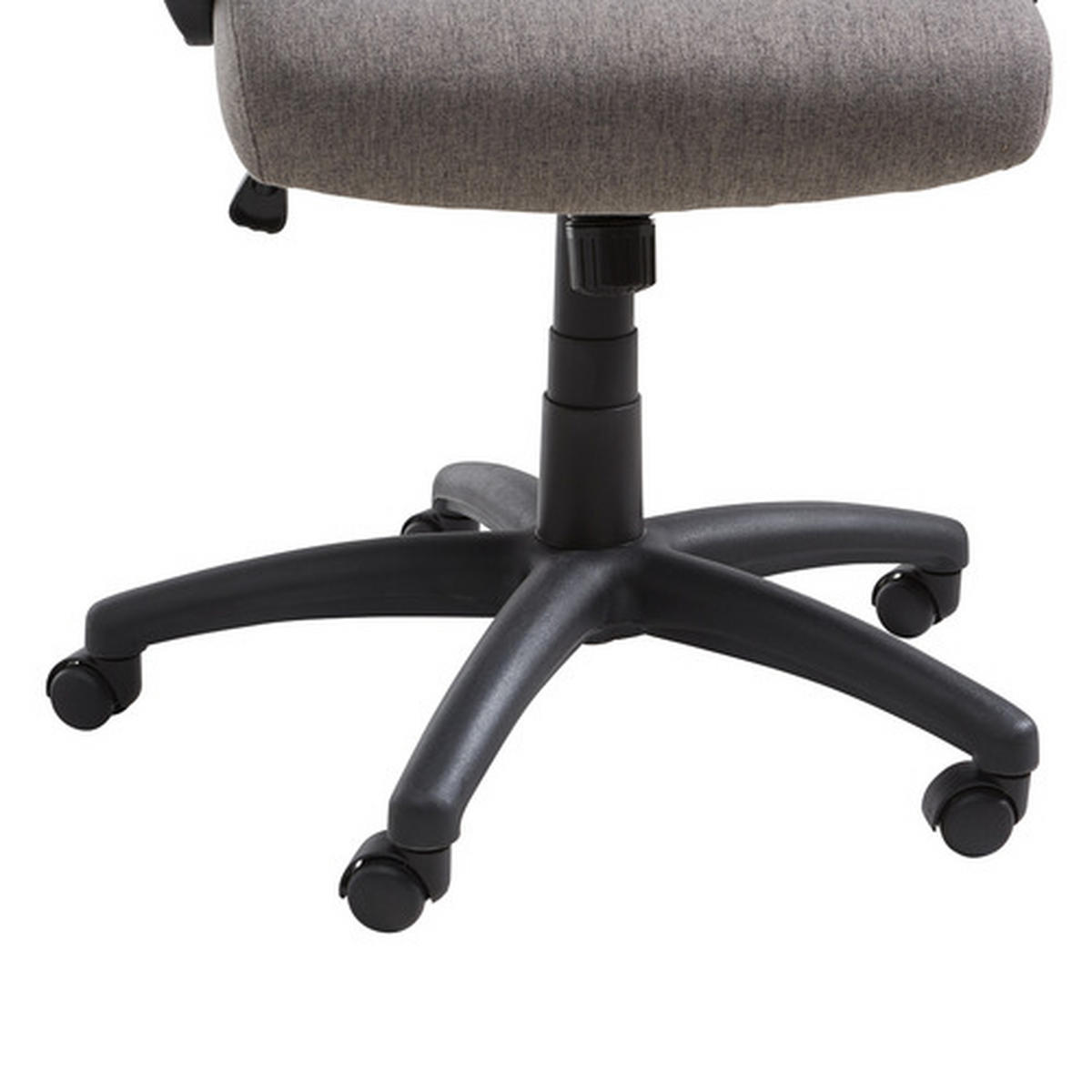 DREHSTUHL  in Webstoff Grau, Schwarz  - Schwarz/Grau, KONVENTIONELL, Kunststoff/Textil (62/110-120/65cm) - Xora