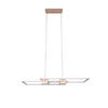LED-PENDELLEUCHTE Albany 100/28/150 cm  - Grau/Cappuccino, Design, Metall (100/28/150cm) - Trio Leuchten