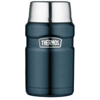ISOLIERSPEISEGEFÄß 0,71 L  - Blau/Dunkelblau, Basics, Metall (10/19,5cm) - Thermos