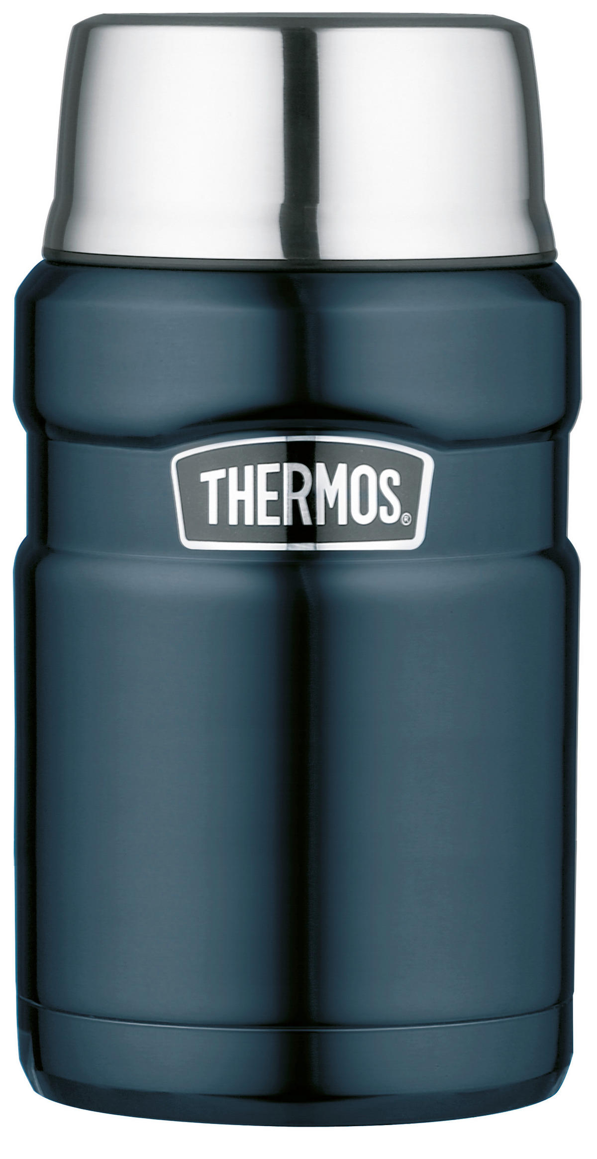 ISOLIERSPEISEGEFÄß 0,71 L  - Blau/Dunkelblau, Basics, Metall (10/19,5cm) - Thermos