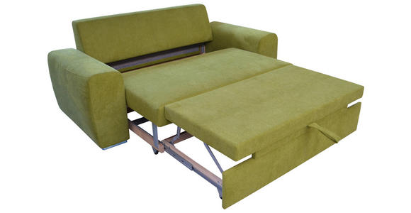 SCHLAFSOFA in Orange  - Chromfarben/Orange, Design, Holz/Textil (199/92/97cm) - Hom`in