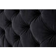 BOXSPRINGBETT 160/200 cm  in Schwarz  - Chromfarben/Schwarz, Design, Textil/Metall (160/200cm) - Xora