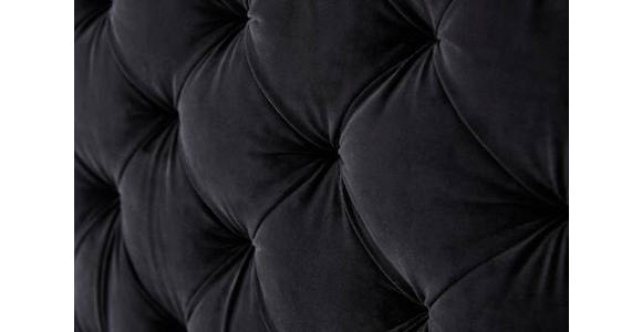 BOXSPRINGBETT 160/200 cm  in Schwarz  - Chromfarben/Schwarz, Design, Textil/Metall (160/200cm) - Xora