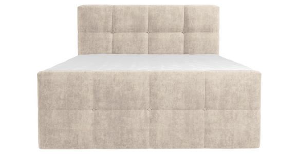 BOXBETT 180/200 cm  in Beige  - Chromfarben/Beige, MODERN, Holz/Holzwerkstoff (180/200cm) - Esposa