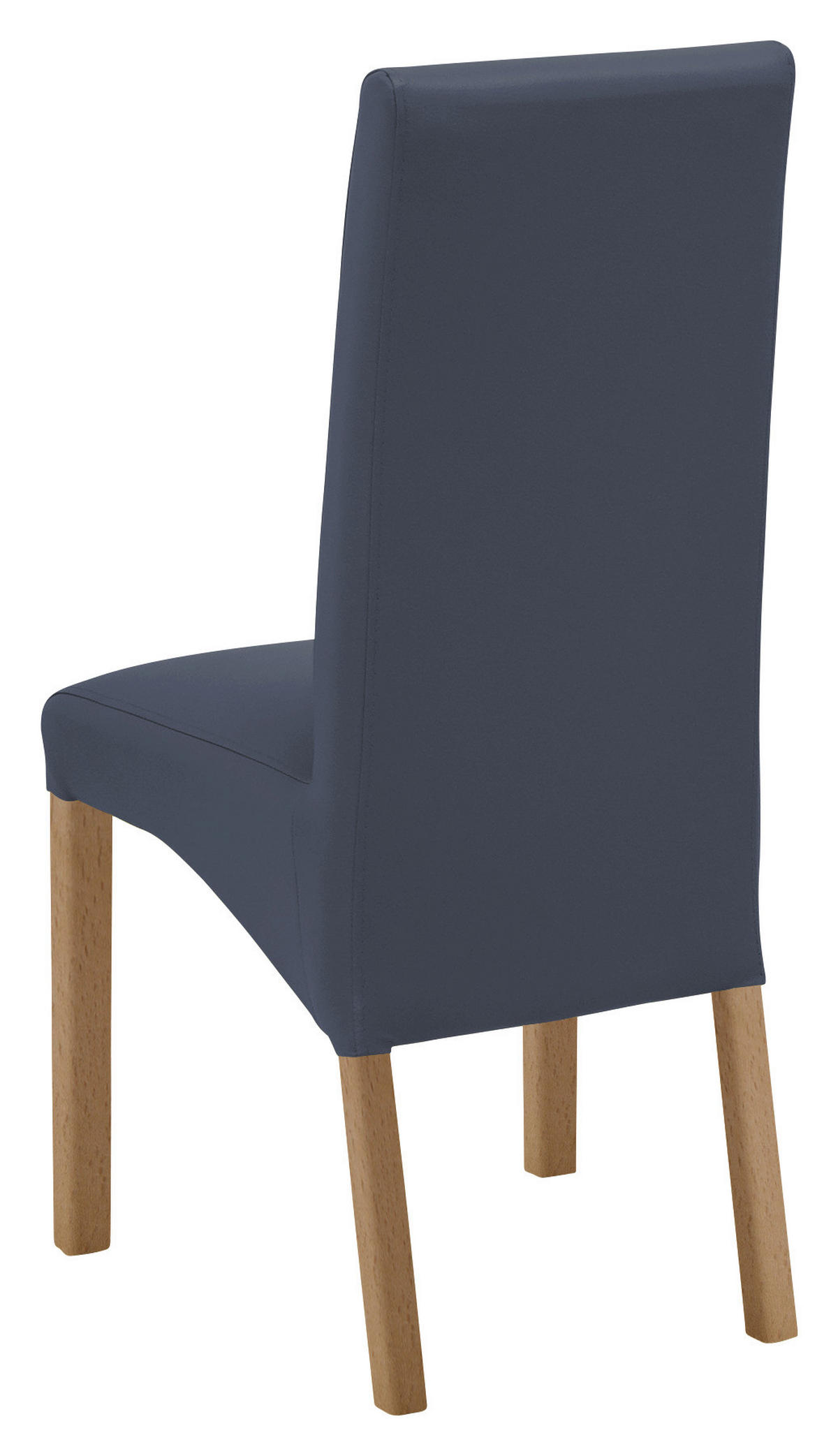 STUHL  in Lederlook Textil  - Buchefarben/Dunkelblau, KONVENTIONELL, Holz/Textil (47/102/57cm) - Carryhome
