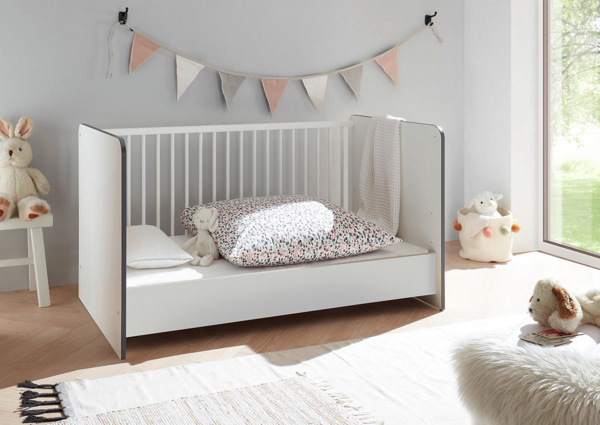 DJEČJI KREVETIĆ  Pulni  - bijela, Basics, drvni materijal/drvo (70/140cm) - My Baby Lou