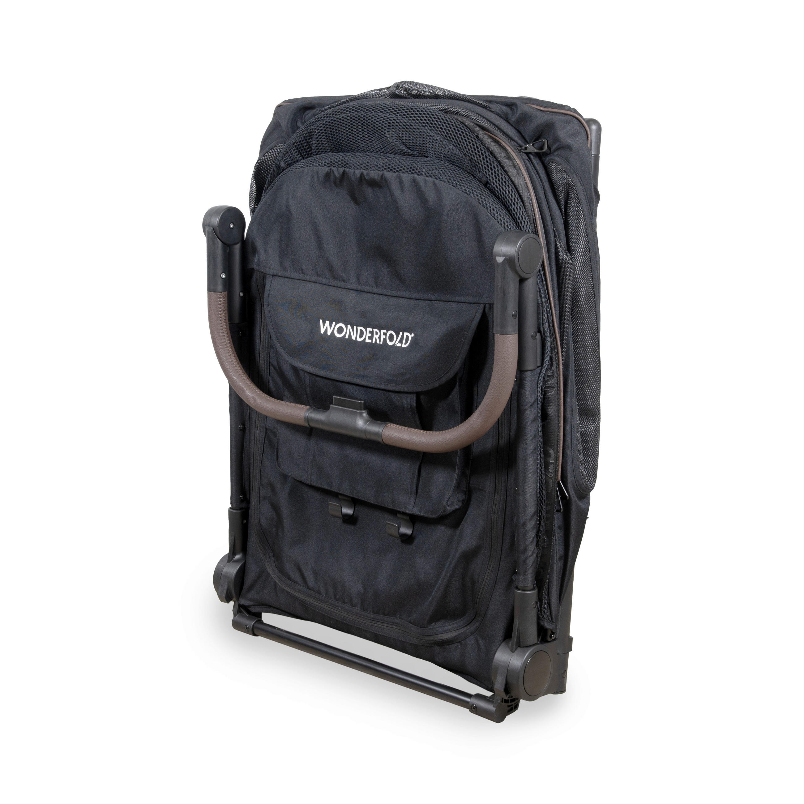 TIER-BUGGY PFL Pet Large Premium Flat Fold Stroller  - Schwarz, Basics, Kunststoff/Textil (85/65/111cm) - WONDERFOLD