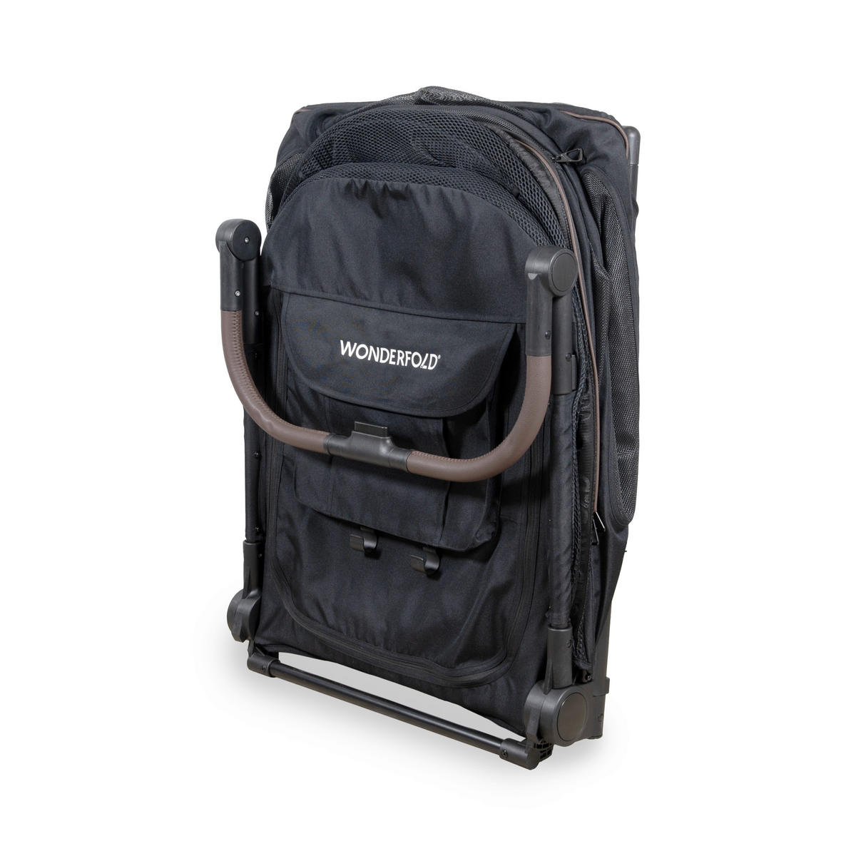 TIER-BUGGY PFL Pet Large Premium Flat Fold Stroller  - Schwarz, Basics, Kunststoff/Textil (85/65/111cm) - WONDERFOLD