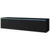 LOWBOARD Vera  in 140/30/33 cm  - Schwarz/Grau, Basics, Holzwerkstoff/Kunststoff (140/30/33cm) - P & B