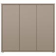 SCHUHSCHRANK  in 109,2/99,1/34,9 cm  - Taupe/Grau, MODERN, Holzwerkstoff/Kunststoff (109,2/99,1/34,9cm) - Carryhome